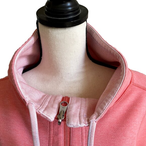 TOMMY BAHAMA Sport Sun Fade Coral Pink Full-Zip Sweatshirt Women’s Large - Picture 6 of 11